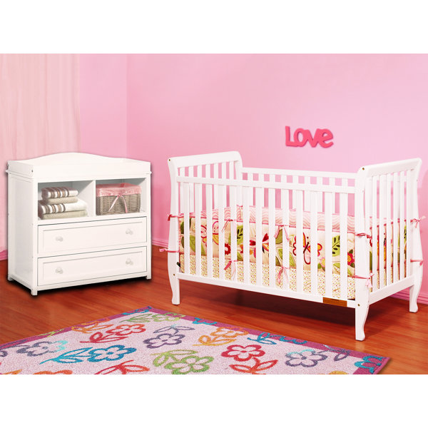 Harriet Bee Deering Convertible Standard Crib and Changer Combo